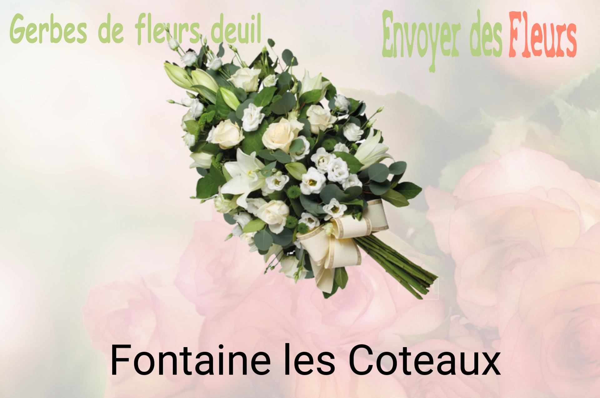 Gerbe de fleurs de deuil livrée à Fontaine-les-Coteaux